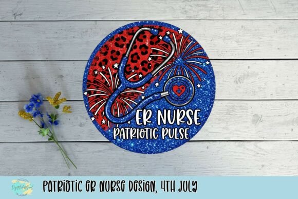 Celebrate Independence Day with ER Nurse Patriotic Pulse Design