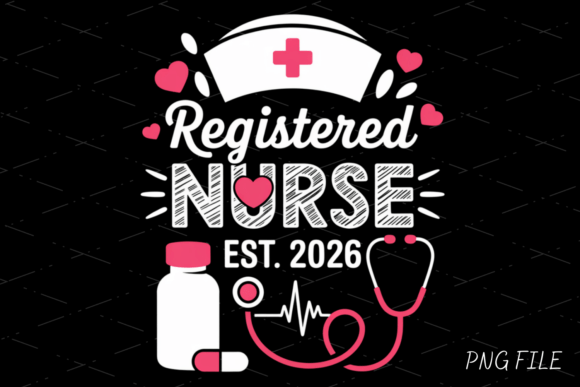 Celebrate the Class of 2026 with This Nursing PNG Design