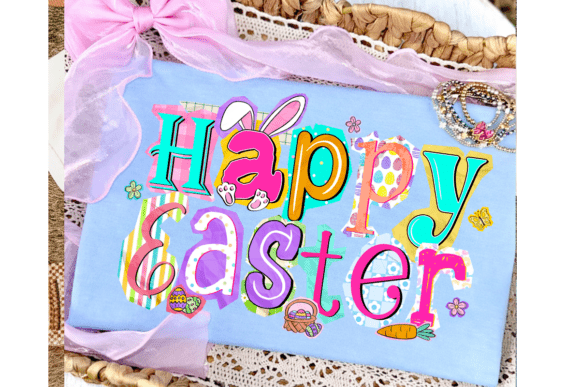 Colorful Happy Easter Doodles Design: A Fresh Take on Festive Visuals