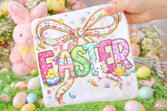 Easter Coquette Bow Preppy Design PNG: A Versatile Asset for Spring Projects