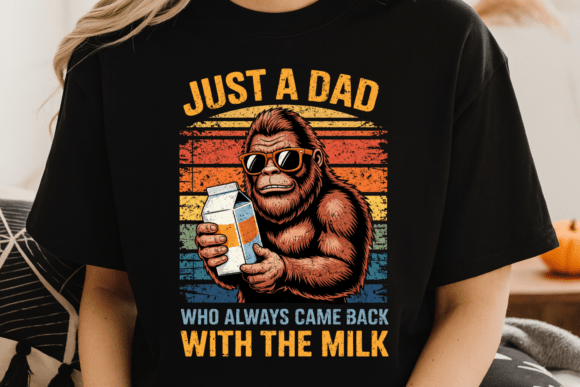 Funny Dad Bigfoot PNG: A Legendary Graphic for Humor & Merch