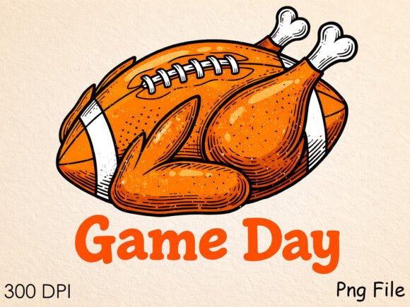 Funny Game Day Chicken Football Design: A Playful Graphic for Your Projects