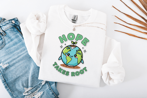 Hope Takes Root: A Charming Earth Day Design for Your Projects