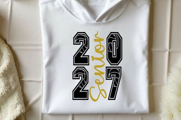 Senior 27 Shirt Design Svg: A Fresh Take on Number Typography