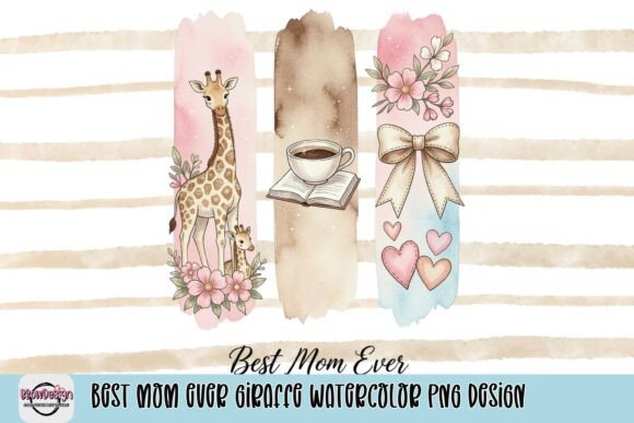 Sweet Giraffe Watercolor: A Design for Mom