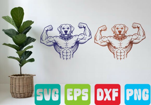 Unleash Your Brand: The Power of the Muscle Dog Bodybuilder SVG